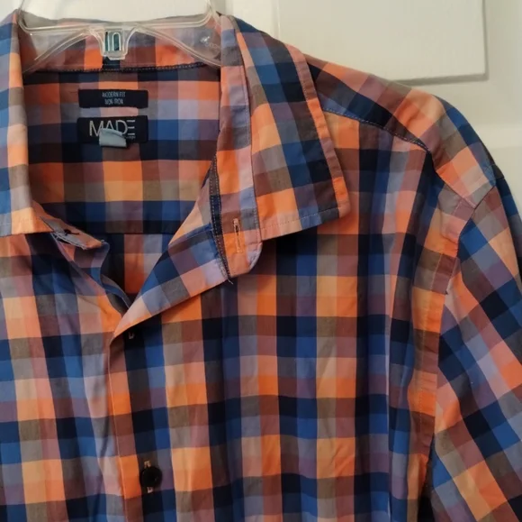 MADE Cam Newton plaid button down - Picture 5 of 8